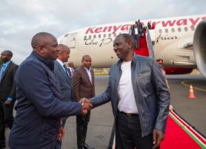 Read more about the article President Ruto takes a Kenya Airways trip back from Switzerland.